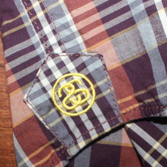 STUSSY checkered flannel - Picture 3 of 3